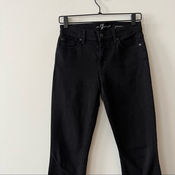 7 for All Mankind Gwenevere Black Skinny Jeans - Picture 2 of 9